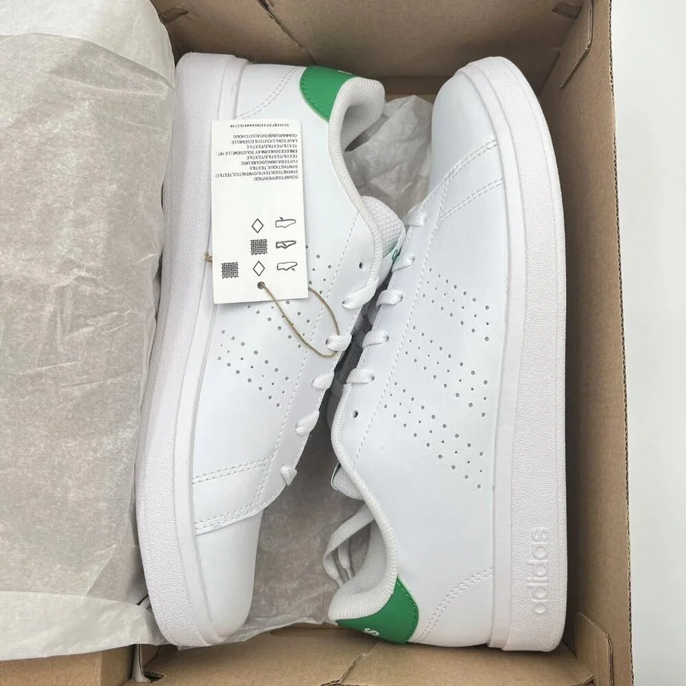 Adidas Advantage ID3889 Youth Boy's-Girl's Sneakers Size 7 White Classic Style‎